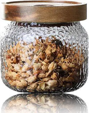 Viovian 10 OZ Glass Jar with Lid Food Vintage Decorative Glass Storage Jars Coffee Nuts Canister Anti-Slip Kitchen Container for Sugar Candy Cookie Spice Tea 300ML Viovian 10 OZ Glass Jar with Lid Food Vintage Decorative Glass Storage Jars Coffee Nuts Canister Anti-Slip Kitchen Container for Sugar Candy Cookie Spice Tea 300ML