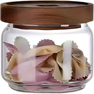 Viovian 10 OZ Glass Jar with Wooden Lid Clear Glass Coffee Storage Jars Airtight Kitchen Food Canister for Sugar Candy Cookie Spice Nuts Tea 300ML Viovian 10 OZ Glass Jar with Wooden Lid Clear Glass Coffee Storage Jars Airtight Kitchen Food Canister for Sugar Candy Cookie Spice Nuts Tea 300ML