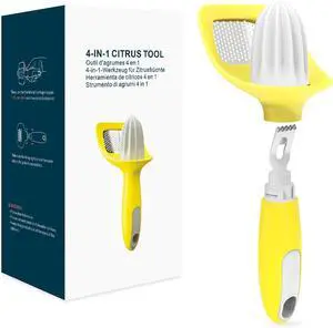 KITCHENDAO Lemon Zester Bar Tool 4 in 1, Citrus Lime Zester Peeler, Channel Knife, Citrus Reamer, Grater, Seed Pip Catcher to Avoid Mess, Soft-Touch Grip, Compact for Easy Storage, Dishwasher Safe KITCHENDAO Lemon Zester Bar Tool 4 in 1, Citrus Lime Zester Peeler, Channel Knife, Citrus Reamer, Grater, Seed Pip Catcher to Avoid Mess, Soft-Touch Grip, Compact for Easy Storage, Dishwasher Safe
