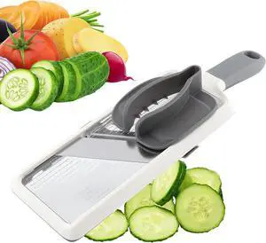 Multi Handheld Mandoline Slicer with Adjustable Stainless Steel Blade - Vegetable Grater Cucumber Slicer - Cheese Grater Multi Handheld Mandoline Slicer with Adjustable Stainless Steel Blade - Vegetable Grater Cucumber Slicer - Cheese Grater