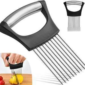 Large Onion Holder for Slicing, Stainless Steel Onion Slice Holder Lemon Slicer Cutter for Slicing, Food Slicer Vegetable Chopper Cutter Assistant Tool forSlicing Meat Lemon Potato Tomato (10Pin-1Pcs) Large Onion Holder for Slicing, Stainless Steel Onion Slice Holder Lemon Slicer Cutter for Slicing, Food Slicer Vegetable Chopper Cutter Assistant Tool forSlicing Meat Lemon Potato Tomato (10Pin-1Pcs)
