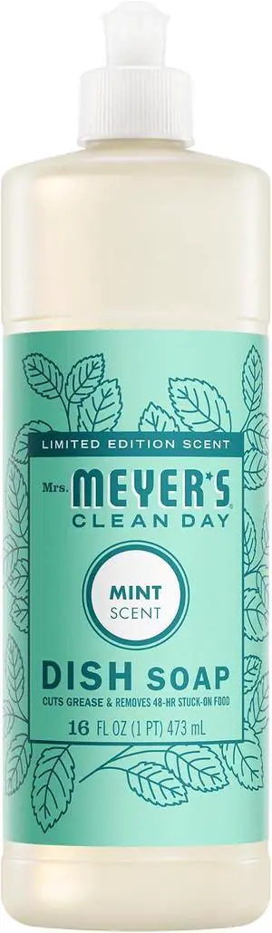 MRS. MEYER'S CLEAN DAY Liquid Dish Soap, Mint, 16 fl. Oz MRS. MEYER'S CLEAN DAY Liquid Dish Soap, Mint, 16 fl. Oz