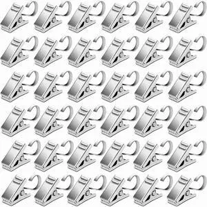 BIHRTC Pack of 50 Curtain Clips Stainless Steel with Hooks Lights Hanger BIHRTC Pack of 50 Curtain Clips Stainless Steel with Hooks Lights Hanger