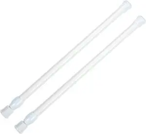 Bettli Spring Loaded Curtain Tension Rod Bit Holder Extensions 12-20 inches (White 2) Bettli Spring Loaded Curtain Tension Rod Bit Holder Extensions 12-20 inches (White 2)