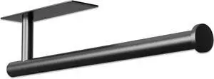 Paper Towel Holder, Improved Premium Paper Towel Holder Under Cabinet, Stainless Steel Paper Towel Holders Rack for Kitchen, Bathroom, Pantry, Fridge, Adhesive or Drilling, Black Paper Towel Holder, Improved Premium Paper Towel Holder Under Cabinet, Stainless Steel Paper Towel Holders Rack for Kitchen, Bathroom, Pantry, Fridge, Adhesive or Drilling, Black