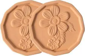 Brown Sugar Saver Terracotta Brown Sugar Keeper &Softener Container Disc for Food Storage Containers Reusable & Food Safe (Flower, 2 PCS) Brown Sugar Saver Terracotta Brown Sugar Keeper &Softener Container Disc for Food Storage Containers Reusable & Food Safe (Flower, 2 PCS)