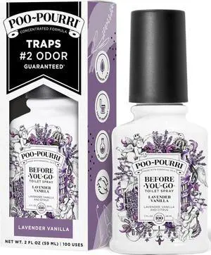 Poo~Pourri Lavender Vanilla, Lavender + Vanilla + Citrus, Before-You-Go Toilet Spray, 2 Oz Poo~Pourri Lavender Vanilla, Lavender + Vanilla + Citrus, Before-You-Go Toilet Spray, 2 Oz
