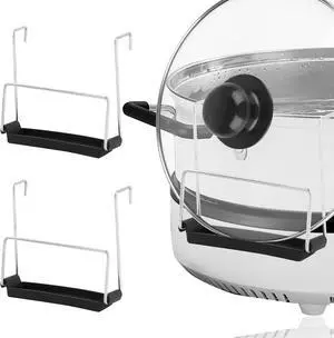 Croc-k Pot Lid Holder, 2pcs Stainless Steel Slow Cooker Lid Holder with Silicone Sink for Cooking, Keeps Countertop No Mess(COLOR:black) Croc-k Pot Lid Holder, 2pcs Stainless Steel Slow Cooker Lid Holder with Silicone Sink for Cooking, Keeps Countertop No Mess(COLOR:black)