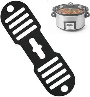 Silicone Lid Lock Strap for Crockpot Slow Cooker (6/7/8 Quart) - Universal Crockpot Lid Holder & Rubber Strap Alternative | Heat-Resistant, No-Spill Design Transport Accessories-Black 1PCS Silicone Lid Lock Strap for Crockpot Slow Cooker (6/7/8 Quart) - Universal Crockpot Lid Holder & Rubber Strap Alternative | Heat-Resistant, No-Spill Design Transport Accessories-Black 1PCS