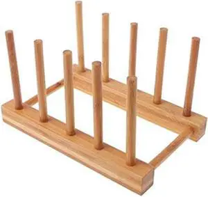 Bamboo Wooden Dish Rack Drying for Kitchen Dish/Plate/Bowl/Cup/Pot Lid/Book Bamboo Wooden Dish Rack Drying for Kitchen Dish/Plate/Bowl/Cup/Pot Lid/Book