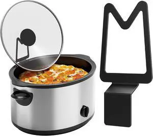 NiHome Slow Cooker Lid Holder Fit for Crockpot for Hands-Free Cooking Black NiHome Slow Cooker Lid Holder Fit for Crockpot for Hands-Free Cooking Black