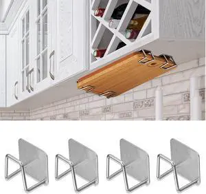 Aogigigio Under Cabinet Cutting Board Holder - Cutting Board Holder Rack Storage Stainless Steel Under Shelf Counter Chopping Board Aogigigio Under Cabinet Cutting Board Holder - Cutting Board Holder Rack Storage Stainless Steel Under Shelf Counter Chopping Board