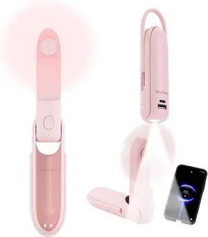 Digibond Handheld Fan, USB Port 6 IN 1 Portable Fan with 3 Speed - Pink Digibond Handheld Fan, USB Port 6 IN 1 Portable Fan with 3 Speed - Pink