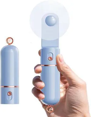 AOCOOLFAN Portable Handheld Fan, USB Rechargeable 3 Speed Personal Small Pocket Fan Travel for Girl Women Outdoor (Light Blue) AOCOOLFAN Portable Handheld Fan, USB Rechargeable 3 Speed Personal Small Pocket Fan Travel for Girl Women Outdoor (Light Blue)