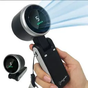 Handheld fan Turbo 3-in-1, battery powered personal fan, running for 20 hours, 5-speed, turbo forced cooling, suitable for outdoor travel offices, rechargeable (black) Handheld fan Turbo 3-in-1, battery powered personal fan, running for 20 hours, 5-speed, turbo forced cooling, suitable for outdoor travel offices, rechargeable (black)