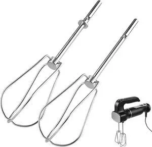 Hand Mixer Beaters Replacement for Ninja, Foodi Power Mixer System (CI100 Series), Stainless Steel Hand-Mixer Attachment CI100, CI101, CC105A, CI105BRN & CI101H Hand Mixer Beaters Replacement for Ninja, Foodi Power Mixer System (CI100 Series), Stainless Steel Hand-Mixer Attachment CI100, CI101, CC105A, CI105BRN & CI101H