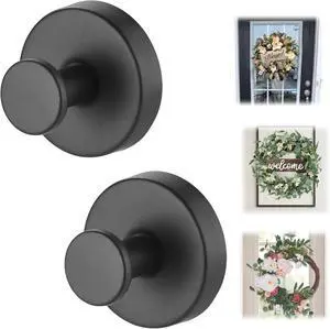 15lbs Heavy Duty Suction Cup Hooks, 2 Pack Rustproof Black Suction Cup Hooks for Bathroom, Shower, Kitchen, Front Door Glass Strong Hooks for Towels, Wreaths, Robes, Loofah 15lbs Heavy Duty Suction Cup Hooks, 2 Pack Rustproof Black Suction Cup Hooks for Bathroom, Shower, Kitchen, Front Door Glass Strong Hooks for Towels, Wreaths, Robes, Loofah