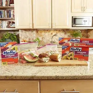 Hefty Slider Storage Bags (Quart, 20 Count) Hefty Slider Storage Bags (Quart, 20 Count)
