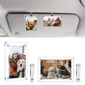 Car Visor Photo Clip, Acrylic Magnetic Personalized Car Visor Clip Photo Frame, Sun Visor Picture Holder, Car Accessories for Women Men, Fathers Day Gift, Gift for Boyfriend Anniversary Birthday Car Visor Photo Clip, Acrylic Magnetic Personalized Car Visor Clip Photo Frame, Sun Visor Picture Holder, Car Accessories for Women Men, Fathers Day Gift, Gift for Boyfriend Anniversary Birthday