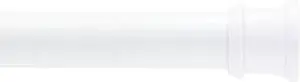 Kenney - Twist & Fit Cam-Lock Tension Shower Curtain Rod, 1" Diameter Durable Metal Construction, Adjustable 24"40", No-Tools Installation, Secure Hold for Standard Showers, White Kenney - Twist & Fit Cam-Lock Tension Shower Curtain Rod, 1" Diameter Durable Metal Construction, Adjustable 24"40", No-Tools Installation, Secure Hold for Standard Showers, White