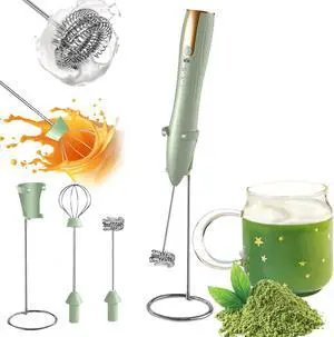 Rechargeable Handheld Milk Frother Wand with Stand Rechargeable Handheld Milk Frother Wand with Stand