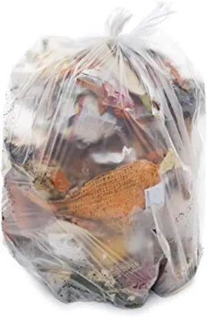 RESILIA Tall 15 Gallon Trash Bags - Clear Recycling 20 Bags/Roll, 1 Mil, 0.001 Inch Thick, 24x33 inches (WxH), MADE IN USA RESILIA Tall 15 Gallon Trash Bags - Clear Recycling 20 Bags/Roll, 1 Mil, 0.001 Inch Thick, 24x33 inches (WxH), MADE IN USA