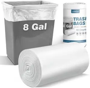 Charmount 8 Gallon Trash Bags, 50 Count Medium Garbage Bags Charmount 8 Gallon Trash Bags, 50 Count Medium Garbage Bags