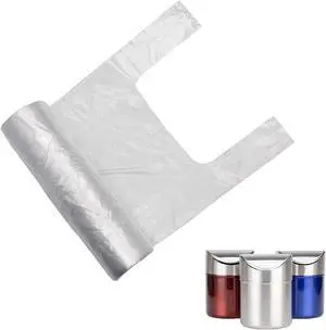 Mini Trash Bags 1.6 Liter/0.4 Gal- 200 Count Tiny Clear Trash Can Liners for Countertop, Desktop, Makeup & Kitchen Scrap Bags | Leakproof Small Plastic Bags with Handles Mini Trash Bags 1.6 Liter/0.4 Gal- 200 Count Tiny Clear Trash Can Liners for Countertop, Desktop, Makeup & Kitchen Scrap Bags | Leakproof Small Plastic Bags with Handles