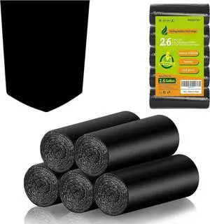 2.6 Gallon Trash Bag Biodegradable Black - Small Garbage Bags 2-3 Gallon For Bathroom Can Unscented Compostable 100 Count Mini Tiny Kitchen Office Car Waste Basket Liners Strong Thick Bulk Inwaysin 2.6 Gallon Trash Bag Biodegradable Black - Small Garbage Bags 2-3 Gallon For Bathroom Can Unscented Compostable 100 Count Mini Tiny Kitchen Office Car Waste Basket Liners Strong Thick Bulk Inwaysin