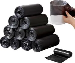 Mini Trash Bags, 0.5 Gal, 300 Counts, Black Mini Trash Bags, 0.5 Gal, 300 Counts, Black