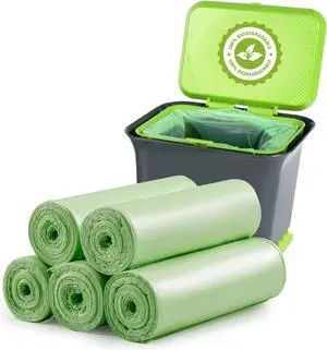 Small Trash Bags 1.2 Gallon - 120 Count Compost Bags Small Trash Bags 1.2 Gallon - 120 Count Compost Bags