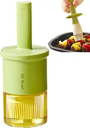 Glass Oil Dispenser with Heat Resistant Brush,Oil Dispenser Bottle with Silicone Pastry Brush for Kitchen,Cooking Vinegar and Sauce BBQ Grill Frying (Oil Dispenser-Green) Glass Oil Dispenser with Heat Resistant Brush,Oil Dispenser Bottle with Silicone Pastry Brush for Kitchen,Cooking Vinegar and Sauce BBQ Grill Frying (Oil Dispenser-Green)