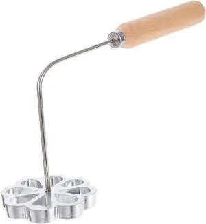 ABOOFAN Portable Fried Snack Mold 10.23X3.54X2.95In Flower Waffle Kitchen Frying Mold Cooking Utensil for Diy Carrot Cake Dumplings Pancakes ABOOFAN Portable Fried Snack Mold 10.23X3.54X2.95In Flower Waffle Kitchen Frying Mold Cooking Utensil for Diy Carrot Cake Dumplings Pancakes