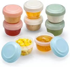 VITEVER 8 Pack 2 oz Salad Dressing Container to Go, Small Condiment Containers with Lids for Lunch Bento Box, Reusable Plastic Snack Jars, Deli Containers, Colorful Sauce Cups, Dishwasher Safe VITEVER 8 Pack 2 oz Salad Dressing Container to Go, Small Condiment Containers with Lids for Lunch Bento Box, Reusable Plastic Snack Jars, Deli Containers, Colorful Sauce Cups, Dishwasher Safe