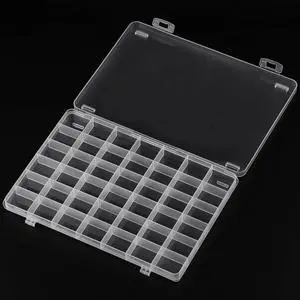SUTOKAKA 42 Grids Clear Plastic Jewelry Organizer Box SUTOKAKA 42 Grids Clear Plastic Jewelry Organizer Box