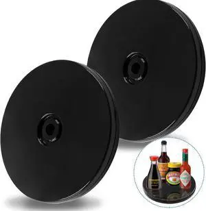 Bivethoi 4 Inch Turntable Mini Organizer, Black Rotating Tray, 2 Pack Bivethoi 4 Inch Turntable Mini Organizer, Black Rotating Tray, 2 Pack