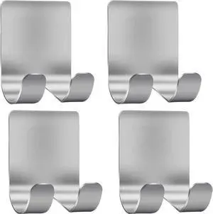 Deluxe Razor Holder for Shower-Hook Hanger Stand(4 Pack)Adhesive Stainless Steel Heavy Duty Utility Storage Hook,Shower Hook for Razor Bathroom Kitchen Organizer for Shaver Plug Robe Towel Loofah Coat Deluxe Razor Holder for Shower-Hook Hanger Stand(4 Pack)Adhesive Stainless Steel Heavy Duty Utility Storage Hook,Shower Hook for Razor Bathroom Kitchen Organizer for Shaver Plug Robe Towel Loofah Coat
