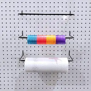 5 Pack Extendable Pegboard Paper Towel Holder,Pegboard Hook for Workshop,Garage,Kitchen,Laundry Room,Bathroom etc. 5 Pack Extendable Pegboard Paper Towel Holder,Pegboard Hook for Workshop,Garage,Kitchen,Laundry Room,Bathroom etc.