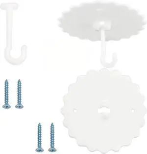GORGECRAFT 2 Set Ceiling Mosquito Net Hooks Bunk Bed Hanger Dome Hook Super Glue Canopy Bed Hooks for Hanging Mosquito Net GORGECRAFT 2 Set Ceiling Mosquito Net Hooks Bunk Bed Hanger Dome Hook Super Glue Canopy Bed Hooks for Hanging Mosquito Net