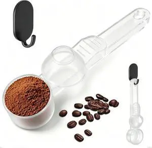 Coffee & Protein Powder Scoop1 Pcs Coffee Scoop with Funnel Measuring Spoon 2 TBSP Capacity for Reusable K Cup Refiller,Protein Powder Sliding Spoon Prevents Spills Suitable Coffee,Tea etc(Clear) Coffee & Protein Powder Scoop1 Pcs Coffee Scoop with Funnel Measuring Spoon 2 TBSP Capacity for Reusable K Cup Refiller,Protein Powder Sliding Spoon Prevents Spills Suitable Coffee,Tea etc(Clear)