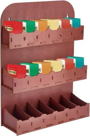 UNICRAFTALE 3-Tier Wood Tea Bag Holder 3 Sizes Brown Vertical Tea Bag Organizer Storage Holder Wall Mounted Tea Box Containers Teabag Station Stand for Cabinet Countertop Office 10.62"x14.17"x3.54" UNICRAFTALE 3-Tier Wood Tea Bag Holder 3 Sizes Brown Vertical Tea Bag Organizer Storage Holder Wall Mounted Tea Box Containers Teabag Station Stand for Cabinet Countertop Office 10.62"x14.17"x3.54"