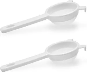 Fermentaholics Nylon Mesh Strainer White Plastic Versatile Kitchen Strainer for Straining & Transferring Kefir, Kombucha, Canning, Tea, Juicing 2 Pack Fermentaholics Nylon Mesh Strainer White Plastic Versatile Kitchen Strainer for Straining & Transferring Kefir, Kombucha, Canning, Tea, Juicing 2 Pack