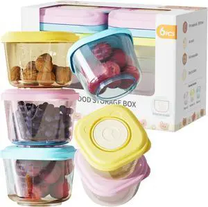Baby Food Containers: 5 oz Food Storage Jars with Lids (Freezer Safe) Baby Food Containers: 5 oz Food Storage Jars with Lids (Freezer Safe)