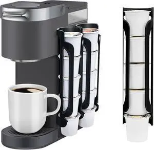 K Cup Holder for Keurig: Coffee Pod Holder for Counter Small Space, 2 Black K Cup Holder for Keurig: Coffee Pod Holder for Counter Small Space, 2 Black