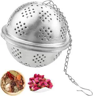 Spice Small Ball for Cooking, Tea Infuser, Stainless Steel Tea Ball Strainer Spice Infuser, Soup Seasonings Seperation Basket with Extended Chain Hook for Brewing Tea Spices Seasonings Spice Small Ball for Cooking, Tea Infuser, Stainless Steel Tea Ball Strainer Spice Infuser, Soup Seasonings Seperation Basket with Extended Chain Hook for Brewing Tea Spices Seasonings