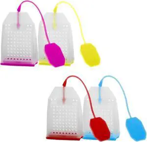 4 Pack Silicone Tea Infusers for Tea Cups,Mugs and Teapots,4 Colors 4 Pack Silicone Tea Infusers for Tea Cups,Mugs and Teapots,4 Colors