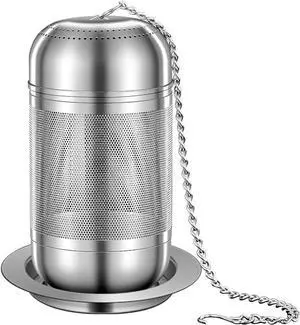 316 Stainless Steel Tea Infuser Reusable Tea Steeper Extra Fine Mesh Tea Infuser Tea Strainer for Loose Leaf Tea Spices and Seasonings (1 Pack - Large) 316 Stainless Steel Tea Infuser Reusable Tea Steeper Extra Fine Mesh Tea Infuser Tea Strainer for Loose Leaf Tea Spices and Seasonings (1 Pack - Large)
