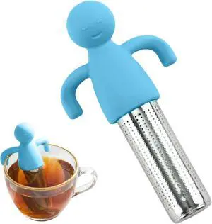304 Stainless Steel Tea Infuser for Loose Leaf Tea, Extra Fine Mesh Tea Strainer Ball with Handle, Reusable Tea Steeper Filter for Cup, Mug and Teapot (sky blue) 304 Stainless Steel Tea Infuser for Loose Leaf Tea, Extra Fine Mesh Tea Strainer Ball with Handle, Reusable Tea Steeper Filter for Cup, Mug and Teapot (sky blue)