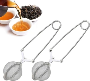 TraderPlus 2 Pack Stainless Steel Loose Leaf Tea Infuser Mesh Strainer Ball with Handle TraderPlus 2 Pack Stainless Steel Loose Leaf Tea Infuser Mesh Strainer Ball with Handle