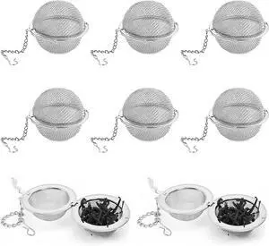 8Pcs Loose Leaf Tea Steeper, Stainless Steel Tea Ball Infusers for Loose 8Pcs Loose Leaf Tea Steeper, Stainless Steel Tea Ball Infusers for Loose
